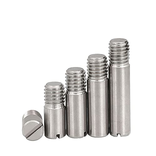 304 Edelstahl geschlitzte zylindrische Stiftdübel Außengewinde,M5,10mm (5PCS) von cizihuu