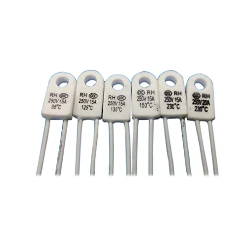 5pcs RH 15a AMP 250 V Temperatursicherung Wärme Glieder über Temperaturschutzschutz,130℃ von cizihuu
