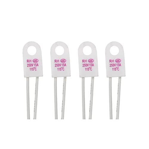 5pcs Temperatursicherung Wärme Glieder über Temperaturschutzbeschützer,150C 15A von cizihuu