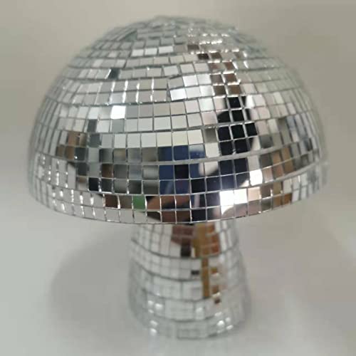 Pilz-Discokugel für Bar, Party, Zimmer, Tischdekoration – Spiegel-Discokugel in Pilzform für Zuhause (L 9.1 Inches ) von cjc