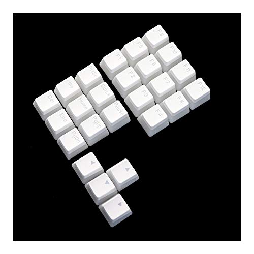 cjcaijun Double Shot Keycap Pbt Pudding 21key Numpad Multimedia Key F1-F12 Keycaps (Color : OEM White) von cjcaijun