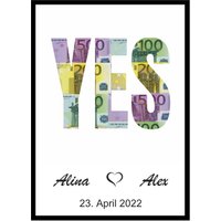 Hochzeit Geschenk Geld Personalsiert von cjsandstrahlen