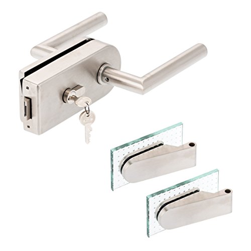 Glastürbeschlag "D" Set PZ | inkl. Profilzylinder | V2A Edelstahl matt | inkl. Studiobändern | metallische Innenmechanik | New Orleans Glastürbeschlag "D" Set PZ | inkl. Profilzylinder | V2A Edelstahl matt | inkl. Studiobändern | metallische Innenmechanik | New Orleans von ck-türbeschläge
