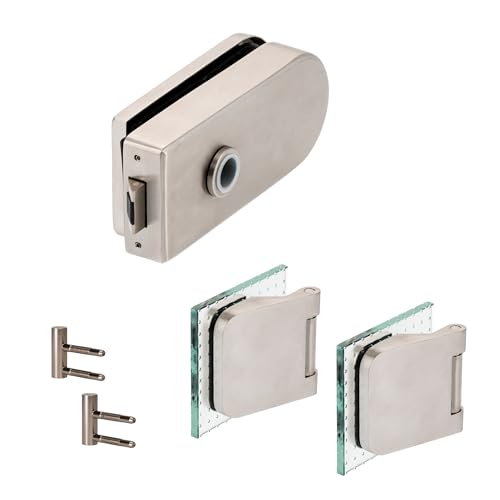 Glastürbeschlag "D" Set UV | V2A Edelstahl matt | inkl. Officebändern + RT | metallische Innenmechanik | ohne Drückerpaar Glastürbeschlag "D" Set UV | V2A Edelstahl matt | inkl. Officebändern + RT | metallische Innenmechanik | ohne Drückerpaar von ck-türbeschläge