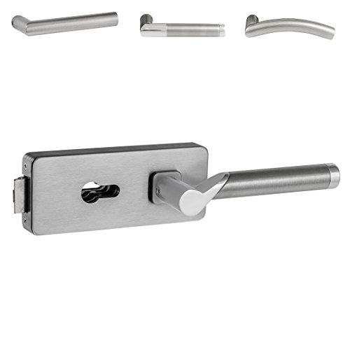 Glastürbeschlag “M3“ PZ | ohne Bänder | V2a Edelstahl matt | auch objektgeeignet (Hope) von ck-türbeschläge