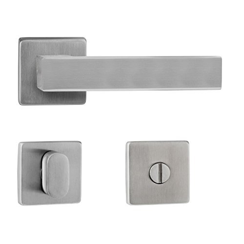 Hochwertige Drückergarnitur Square Mid WC Bad !Metallische Unterkonstruktion! Hochwertige Drückergarnitur Square Mid WC Bad !Metallische Unterkonstruktion! von ck-türbeschläge