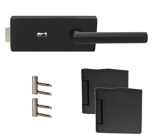 Premium Glastürbeschlag Q3 BB | inkl. Officebändern + RT | Schwarz matt Elektrophoresebeschichtung | New Orleans Premium Glastürbeschlag Q3 BB | inkl. Officebändern + RT | Schwarz matt Elektrophoresebeschichtung | New Orleans von ck-türbeschläge