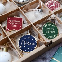 3Er Set Traditioneller Weihnachtsbaumschmuck Aus Emaille von claraandmacy