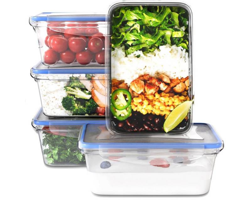 classbach Frischhaltedose C-FHD 4007 K, Frischhaltedosen mit Deckel, 5er Set, 100% dicht classbach Frischhaltedose C-FHD 4007 K, Frischhaltedosen mit Deckel, 5er Set, 100% dicht von classbach