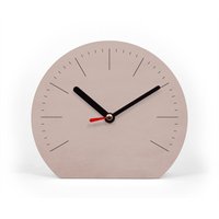 Einfarbige Tischuhr Mit Strichen - Viele Moderne Farbtöne Zur Auswahl 3 Größen Klein Bis Groß Leises Uhrwerk Uhr Zum Hinstellen von clauspeter