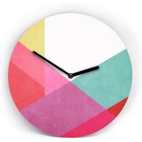 Farbenfrohe Wanduhr Mit Zahlen - Overlay Design 4 Muster Zur Auswahl 3 Größen Von Mini Bis Groß Gut Lesbar Leises Uhrwerk Farbenfrohe Wanduhr Mit Zahlen - Overlay Design 4 Muster Zur Auswahl 3 Größen Von Mini Bis Groß Gut Lesbar Leises Uhrwerk von clauspeter