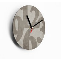 Kleine Wanduhr 15 cm - Big Numbers Braun Grau Coole Mini Deko Perfektes Geschenk Typo Design Uhrwerk Leise Kleine Wanduhr 15 cm - Big Numbers Braun Grau Coole Mini Deko Perfektes Geschenk Typo Design Uhrwerk Leise von clauspeter