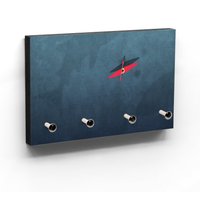 Schlüsselbrett - Hakenanzahl Wählbar 3 5 Kajak Motiv Vogelperspektive Über Dem Meer Sehnsucht Wasser Hakenleiste Flur Design von clauspeter