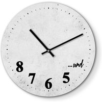 Wanduhr - Dancers Clock Tanzen Und 5 6 7 8 30cm Typo Design Handmade von clauspeter