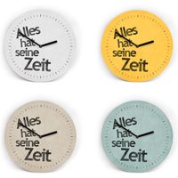 Wanduhr Mit Spruch in 18 Farben - Alles Hat Seine Zeit Weisheit Deko Perfektes Geschenk 3 Größen Leben Und Uhrwerk Leise Wanduhr Mit Spruch in 18 Farben - Alles Hat Seine Zeit Weisheit Deko Perfektes Geschenk 3 Größen Leben Und Uhrwerk Leise von clauspeter