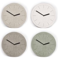 Wanduhr in Japandi Farben Mit Dünnen Strichen - 3 Verschiedene Größen Mini Bis Groß Geradlinig Minimalistisch Ruhig Leises Uhrwerk von clauspeter