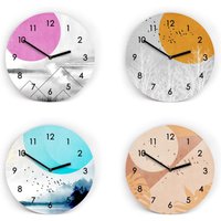 Wanduhren Moonland Illustration - 3 Größen 4 Stile Ziffernblatt Wählbar Uhrwerk Leise von clauspeter