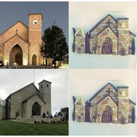 Hochzeit Kirche Oder Erstes Haus Replik Ornament, Brautpaar, Replik, Erste Weihnachtsverzierung, 1.weihnachtsgeschenk Hochzeit Kirche Oder Erstes Haus Replik Ornament, Brautpaar, Replik, Erste Weihnachtsverzierung, 1.weihnachtsgeschenk von claycutiesbymelissa