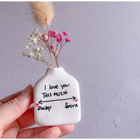 Ich Liebe Dich So Sehr Kleine Vase/Knospe Mini Liebhaber Geschenk Valentinstag Perfekt Für Funky Dekor Verrückt von clayousomuch