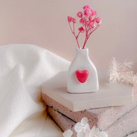 Personalisierte Mini-Vase/Custom Kleine Vase Miniatur-Vase Handbemalte Miniatur-Topf Personalisiertes Geburtstagsgeschenk Kleines Paar-Geschenk von clayousomuch