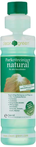 clean & green Parkettreiniger natural für geölte/versiegelte Parkett- und Korkboden von clean & green