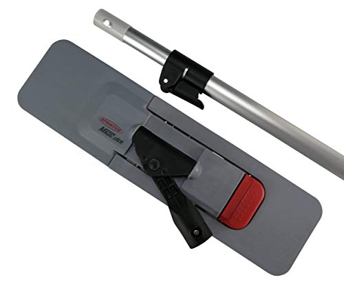 cleanSv Magic Click 50 cm Patentierter Mopphalter, Magnetklapphalter mit Aufrechtfunktion mit Telekopstiehl von cleanSv