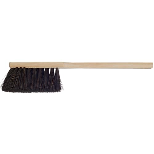 cleanling Kehrgarnitur 129200, Handfeger Arenga Extra Voll aus Naturhaar für Werkstatt, Lager- und Fabrikhallen, Gärten, Garagen, Schwarz, Länge: 46 cm, 1 Stück von cleanling