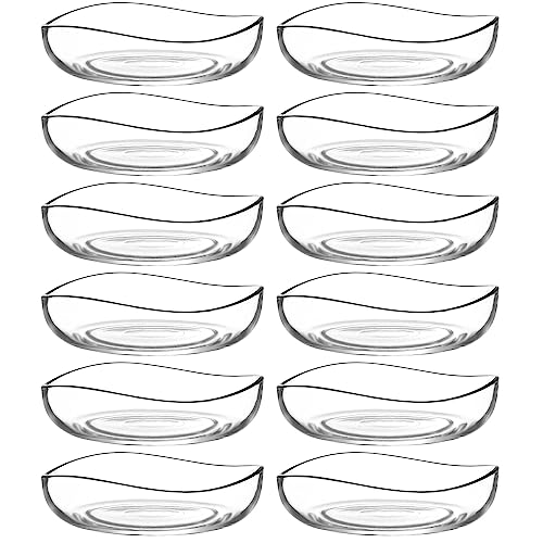 CLEARFEE Glasschalen-Set 6-12tlg. aus hochwertigem Glas 215 ml oder 310 ml Schalen Dessertschale Vorspeise Bowl Glasschüssel (12Stk. 195ml) von CLEARFEE