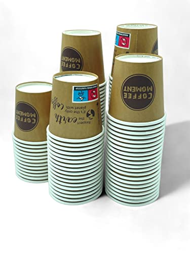 CLEARFEE Premium Einweg Espressobecher Pappbecher Einwegbecher 100ml 0,1l 4oz, Coffee Kaffee to go aus Papier (500 Becher) von CLEARFEE