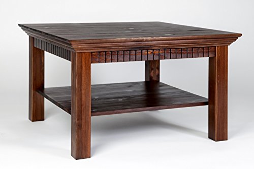 clever-moebel Couchtisch kolonialfarben lackiert, Maße: 76x76cm von clever-moebel