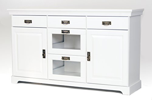 clever-moebel Sideboard, Kommode aus Kiefernholz weiß lackiert, Schrank, Anrichte clever-moebel Sideboard, Kommode aus Kiefernholz weiß lackiert, Schrank, Anrichte von clever-moebel