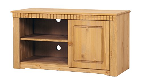 clever-moebel Fernsehschrank, TV-Schrank im Landhausstil, aus Kiefernholz gelaugt, Wohnzimmer-Schrank von clever-moebel