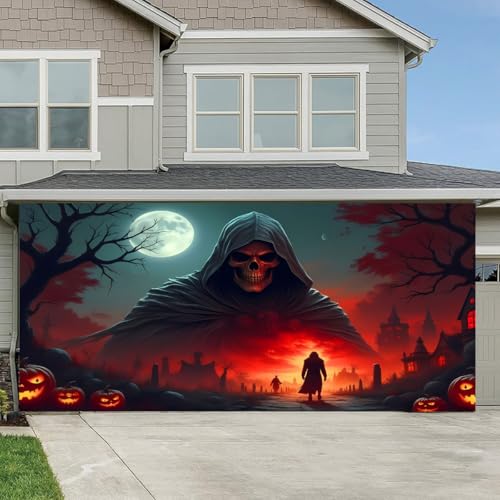 clhjinruoliu Halloween Garage Türdekorationen, glückliche Halloween -Garage -Wanddekorationen, hängende Hintergrund -Tür -Abdeckung Death Friedhofsgeister -Geisterthema für Außen,Cemetery,16 * 7FT clhjinruoliu Halloween Garage Türdekorationen, glückliche Halloween -Garage -Wanddekorationen, hängende Hintergrund -Tür -Abdeckung Death Friedhofsgeister -Geisterthema für Außen,Cemetery,16 * 7FT von clhjinruoliu