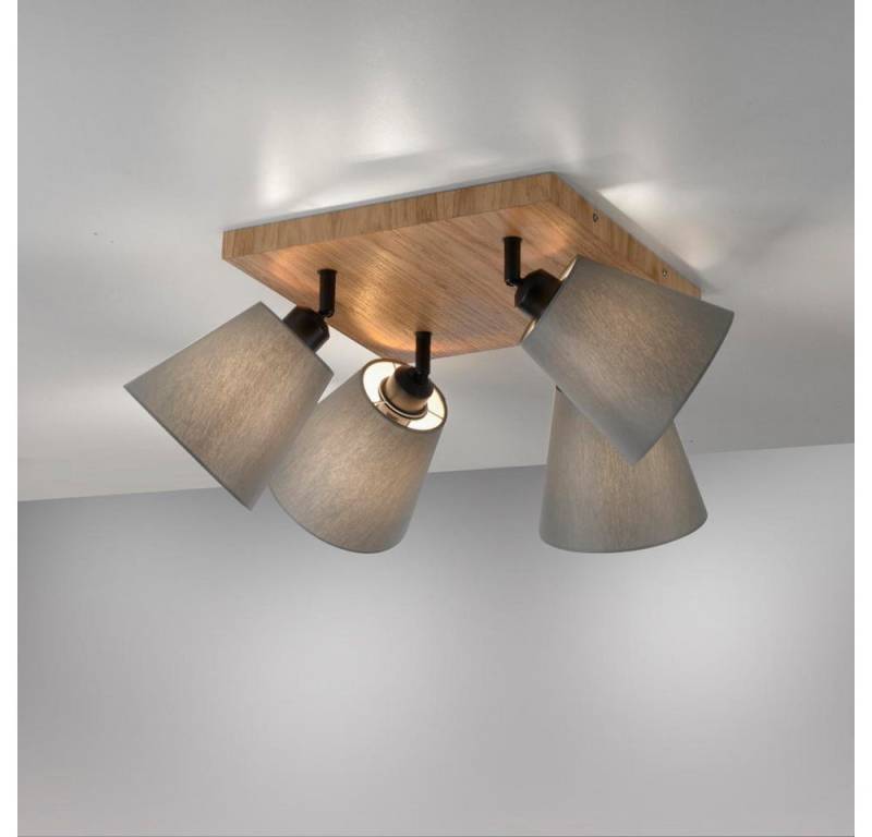 click-licht Deckenleuchte Deckenleuchte Green Michel in Natur-dunkel und Transparent E27 4-flamm, keine Angabe, Leuchtmittel enthalten: Nein, warmweiss, Deckenlampe click-licht Deckenleuchte Deckenleuchte Green Michel in Natur-dunkel und Transparent E27 4-flamm, keine Angabe, Leuchtmittel enthalten: Nein, warmweiss, Deckenlampe von click-licht