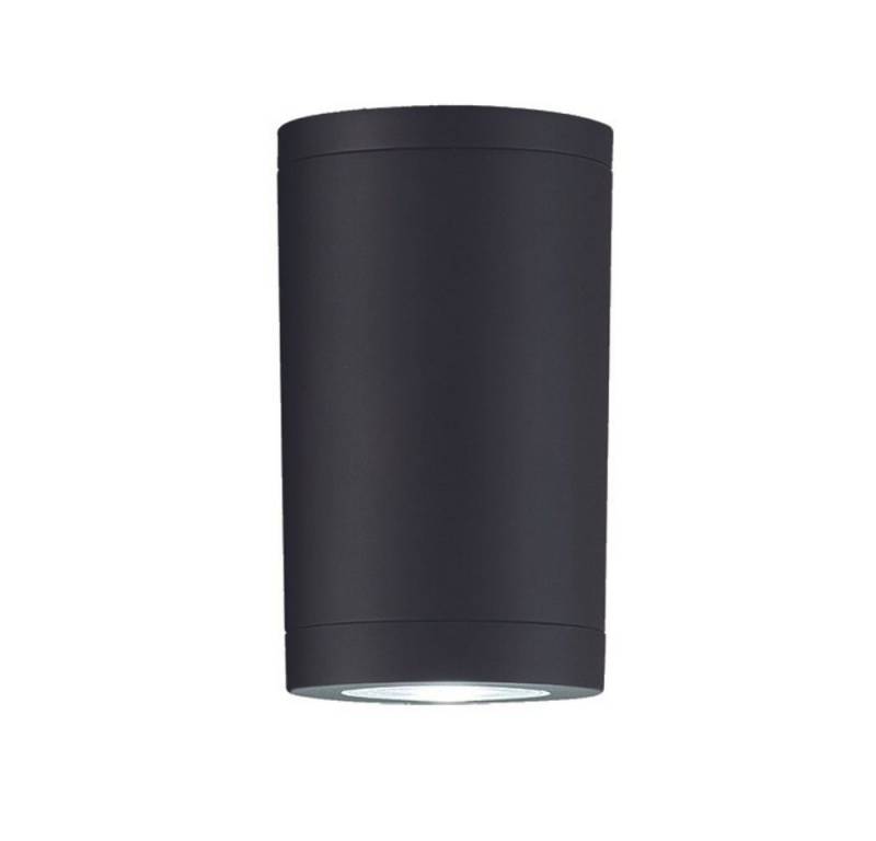 click-licht Deckenleuchte Deckenleuchte in Schwarz-matt GU10 IP54 140mm, keine Angabe, Leuchtmittel enthalten: Nein, warmweiss, Aussenlampe von click-licht