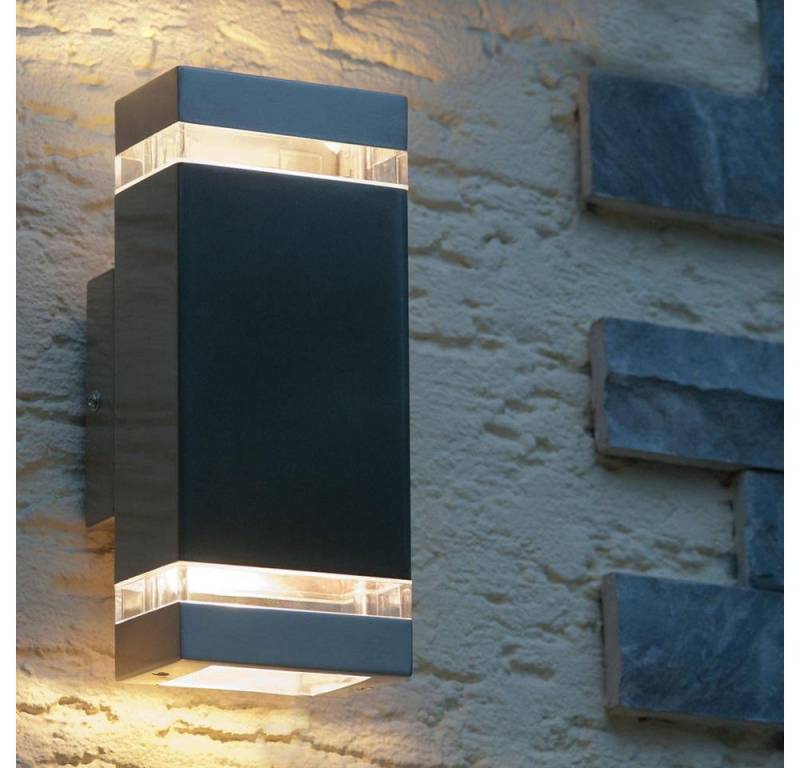 click-licht Deckenleuchte Wandleuchte Focus in Anthrazit GU10 IP44, keine Angabe, Leuchtmittel enthalten: Nein, warmweiss, Aussenlampe von click-licht