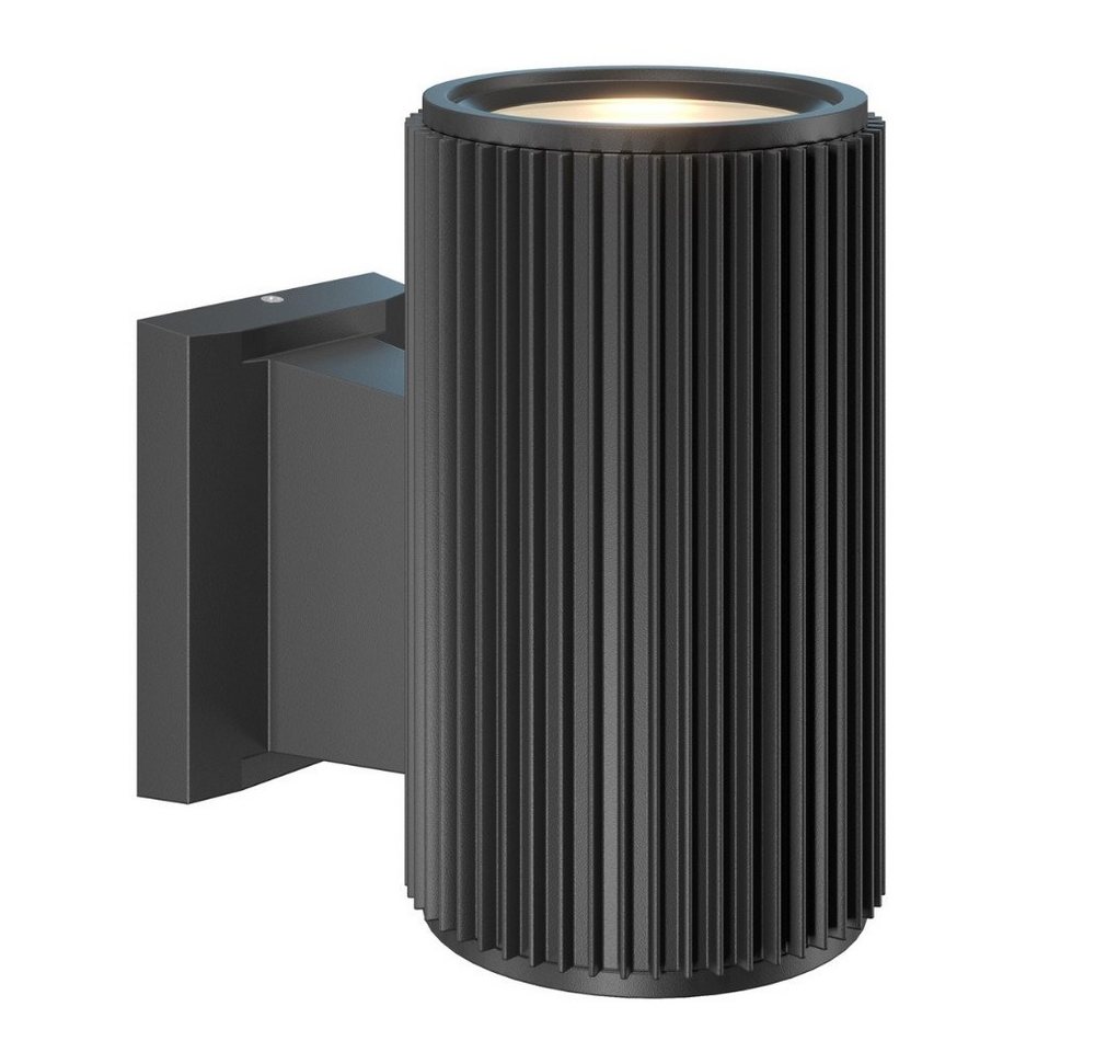 click-licht Deckenleuchte Wandleuchte Rando in Schwarz E27 IP54 160mm, keine Angabe, Leuchtmittel enthalten: Nein, warmweiss, Aussenlampe, Aussenwandleuchte, Outdoor-Leuchte von click-licht