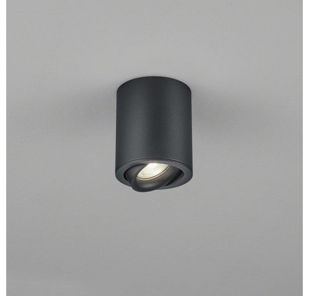 click-licht Deckenspot Aufbauspot Neso in Schwarz-matt GU10, keine Angabe, Leuchtmittel enthalten: Nein, warmweiss, Deckenstrahler, Deckenspot, Aufbaustrahler von click-licht