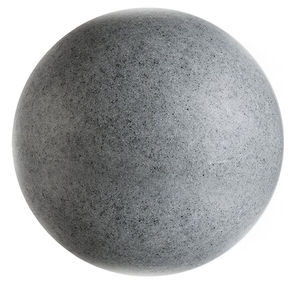 click-licht Gartenleuchte Leuchtkugel Granit in Grau 250mm E27 IP65, keine Angabe, Leuchtmittel enthalten: Nein, warmweiss, Gartenleuchten von click-licht