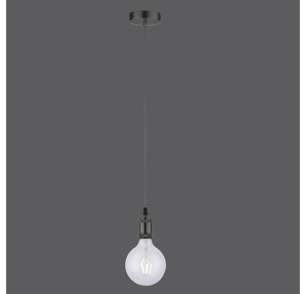 click-licht Hängeleuchte Pendelleuchte Diy in Schwarz aus Stahl E27 60W, keine Angabe, Leuchtmittel enthalten: Nein, warmweiss, Hängeleuchte, Pendellampe, Pendelleuchte von click-licht