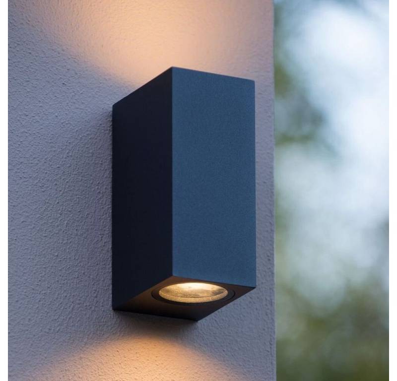click-licht LED Außen-Wandleuchte Zora, Farbe: schwarz, Ausführung: eckig, Leuchtmittel enthalten: Ja, LED,, Warmweiß von click-licht