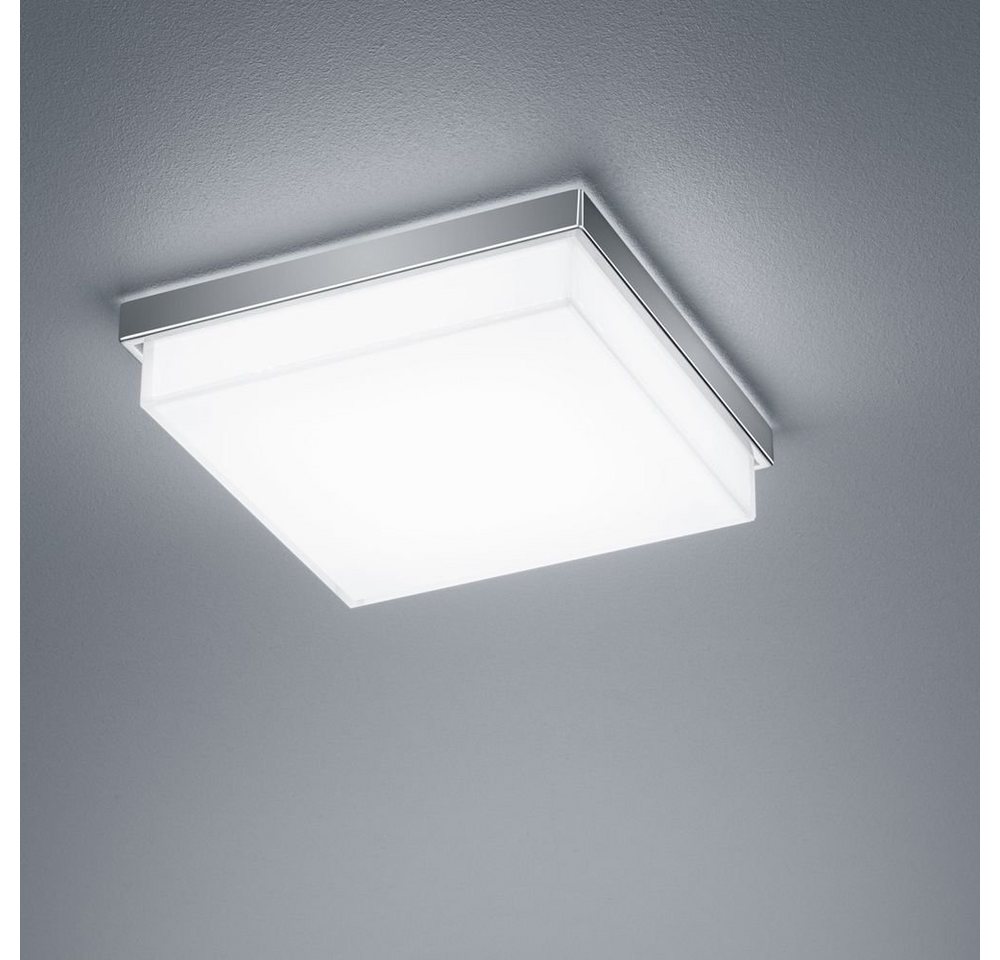 click-licht LED Deckenleuchte LED Deckenleuchte Cosi in Nickel-matt 13W 1810lm 210x210mm, keine Angabe, Leuchtmittel enthalten: Ja, fest verbaut, LED, warmweiss, Deckenlampe, Deckenbeleuchtung, Deckenlicht von click-licht