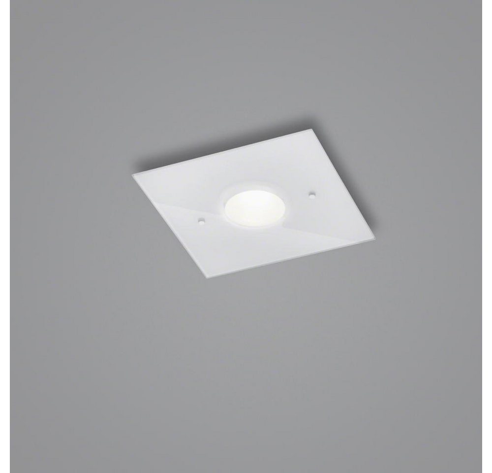click-licht LED Deckenleuchte LED Deckenleuchte Nomi in Weiß 7W 795lm 230x230mm, keine Angabe, Leuchtmittel enthalten: Ja, fest verbaut, LED, warmweiss, Deckenlampe, Deckenbeleuchtung, Deckenlicht von click-licht