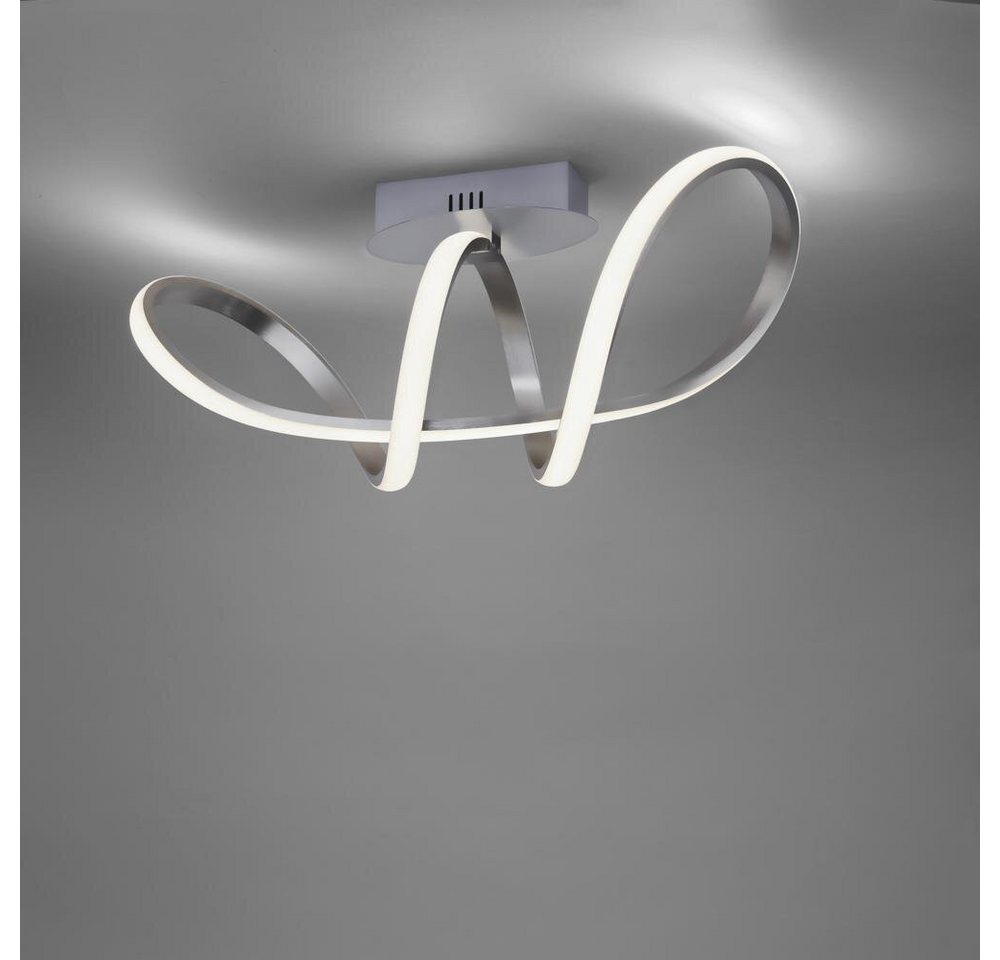 click-licht LED Deckenleuchte MARIA, Farbe: Aluminium, Ja, fest verbaut, Warmweiß click-licht LED Deckenleuchte MARIA, Farbe: Aluminium, Ja, fest verbaut, Warmweiß von click-licht