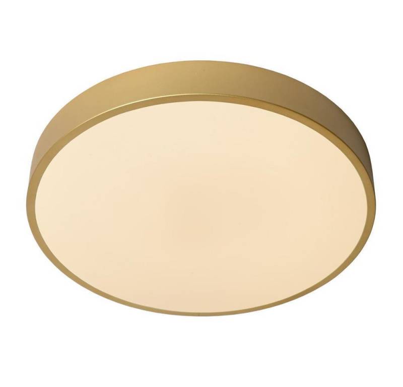 click-licht LED Deckenleuchte UNAR, Farbe: Gold-matt, Durchmesser: 395 mm, Leuchtmittel enthalten: Ja, fest verbaut, LED,, Extra-Warmweiß von click-licht