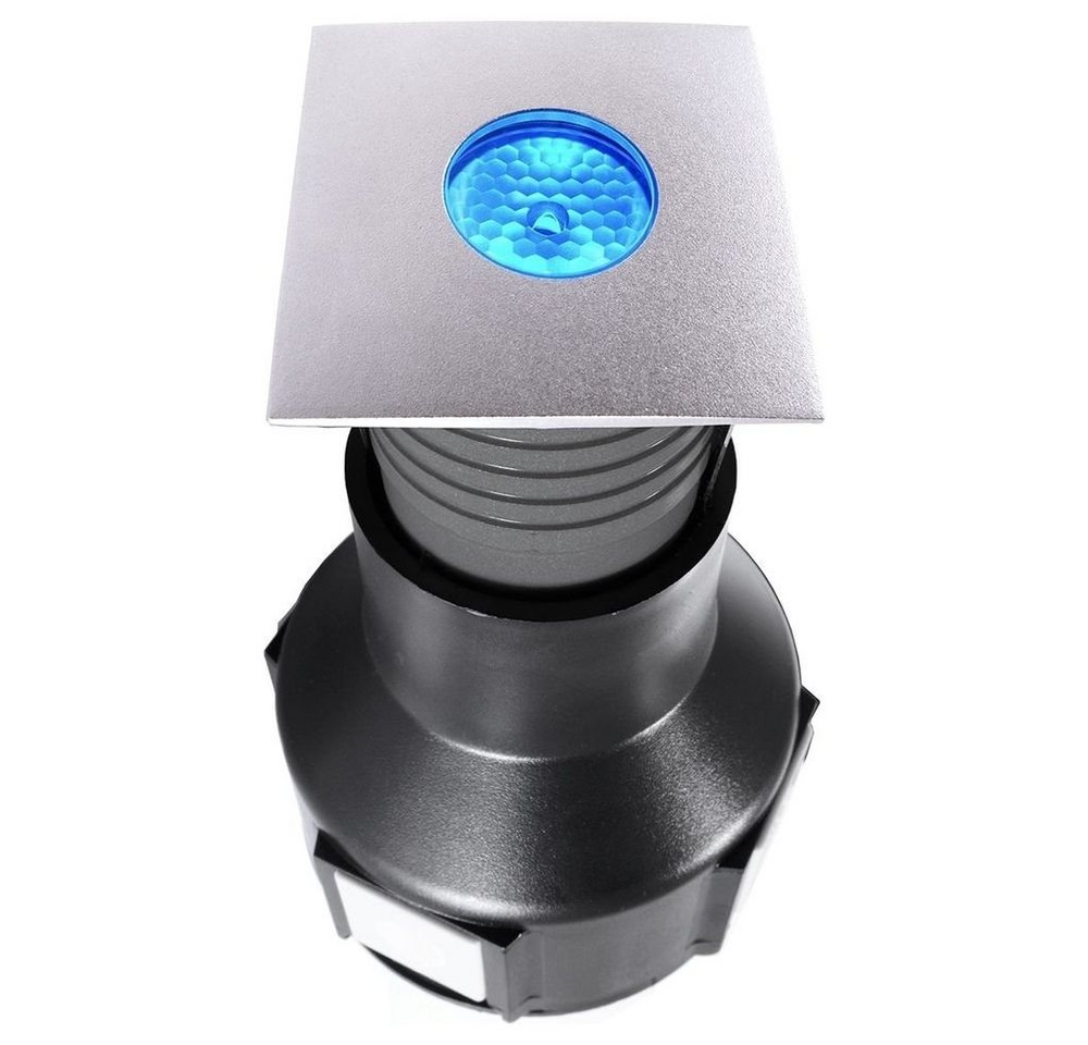 click-licht LED Einbauleuchte »LED Bodeneinbauleuchte Easy Square II RGB in Silbe«, Einbaustrahler, Einbauleuchte von click-licht