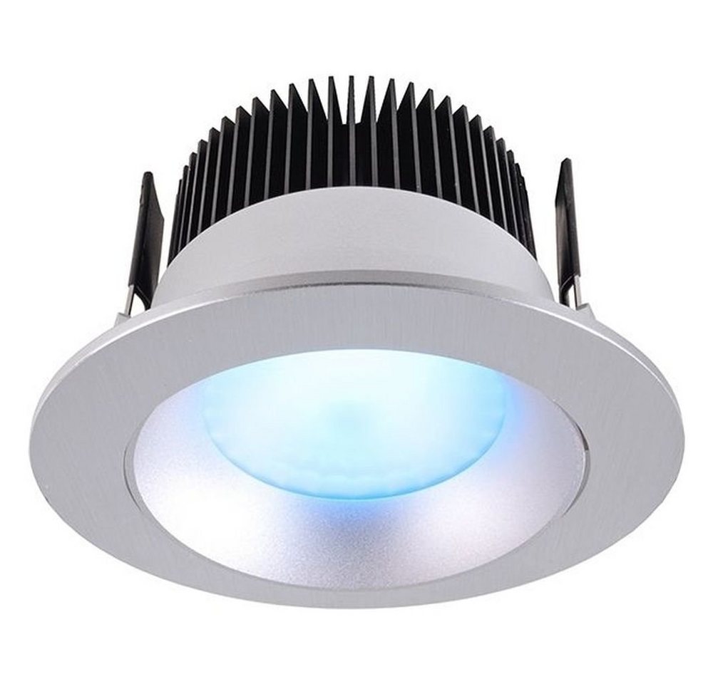 click-licht LED Einbauleuchte LED Deckeneinbauleuchte COB94 in Silber RGBW 16W 710lm, keine Angabe, Leuchtmittel enthalten: Ja, fest verbaut, LED, warmweiss, Einbaustrahler, Einbauleuchte von click-licht