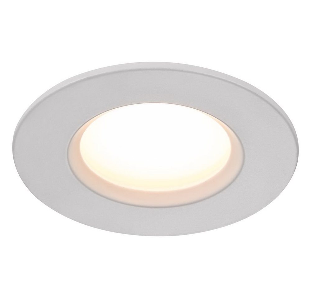 click-licht LED Einbauleuchte LED Einbaustrahler Dorado in Weiß 4,7W 345lm IP65 rund, keine Angabe, Leuchtmittel enthalten: Ja, fest verbaut, LED, warmweiss, Einbaustrahler, Einbauleuchte von click-licht