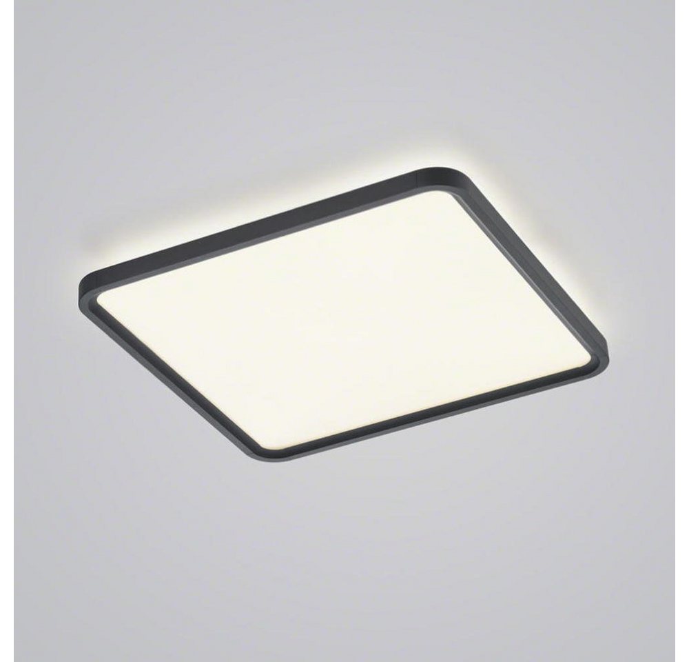 click-licht LED Panel LED Deckenpanel Vesp in Schwarz-matt 50W 2870lm 610x610mm, keine Angabe, Leuchtmittel enthalten: Ja, fest verbaut, LED, warmweiss, LED Panele von click-licht