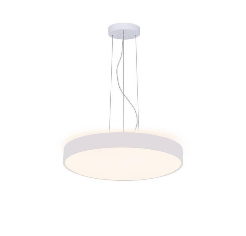 click-licht LED Pendelleuchte LED Pendelleuchte Menkar 400 in Verkehrsweiß 2x 21,5W 3200lm, keine Angabe, Leuchtmittel enthalten: Ja, fest verbaut, LED, warmweiss, Hängeleuchte von click-licht